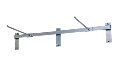 Wall mat hanger, 43" L x 8" H x 16" D, 10 capacity