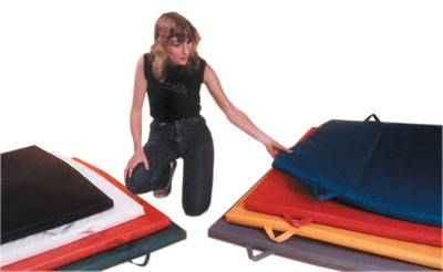 CanDo Mat with Handle - Non Folding - 1-3/8" EnviroSafe Foam with Cover - 4' x 7'