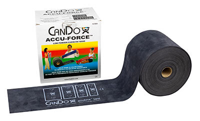 CanDo AccuForce Low Powder 5x50 Yard Exercise Band Set w/ Dispens-a-Band Rack