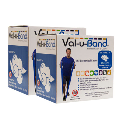 Val-u-Band Resistance Bands, Dispenser Roll, 100 Yds. (2 x 50 Yds.), 5-Piece Set (LATEX FREE)