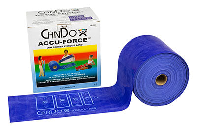 CanDo AccuForce Low Powder 5x50 Yard Exercise Band Set w/ Dispens-a-Band Rack