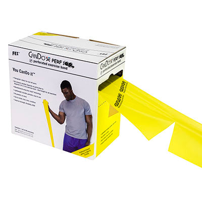 CanDo Low Powder 100 Yard Exercise Band Perf 100 Roll